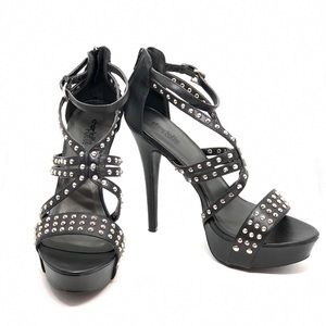 Pre-Loved Studded Platform Stilettos